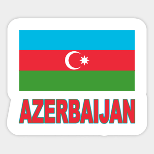 The Pride of Azerbaijan - Azerbaijani Flag Design Sticker